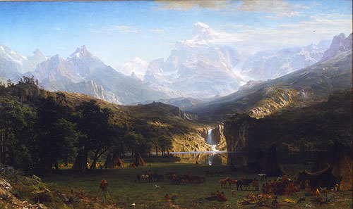 Albert Bierstadt Oil Painting The Rocky Mountains, Lander's Peak